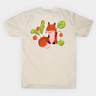 Sleepy Strawberry Fox T-Shirt